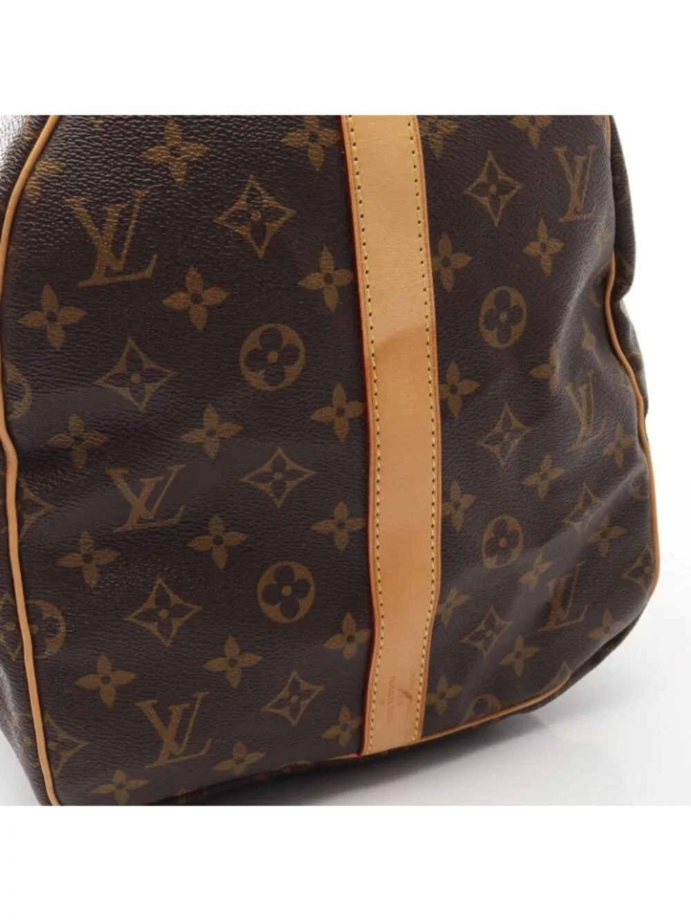 Louis Vuitton Boston Bag Keepall Bandouliere 55 2-Way Canvas Leather